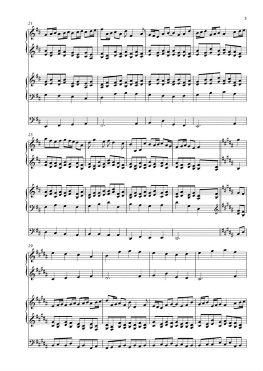 The Advent of Our God, Op. 70 (2019) for organ duet by Vidas Pinkevicius Organ Solo scores gallery preview page 3