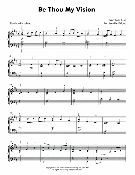Be Thou My Vision (Easy Lyrical Piano) image number null
