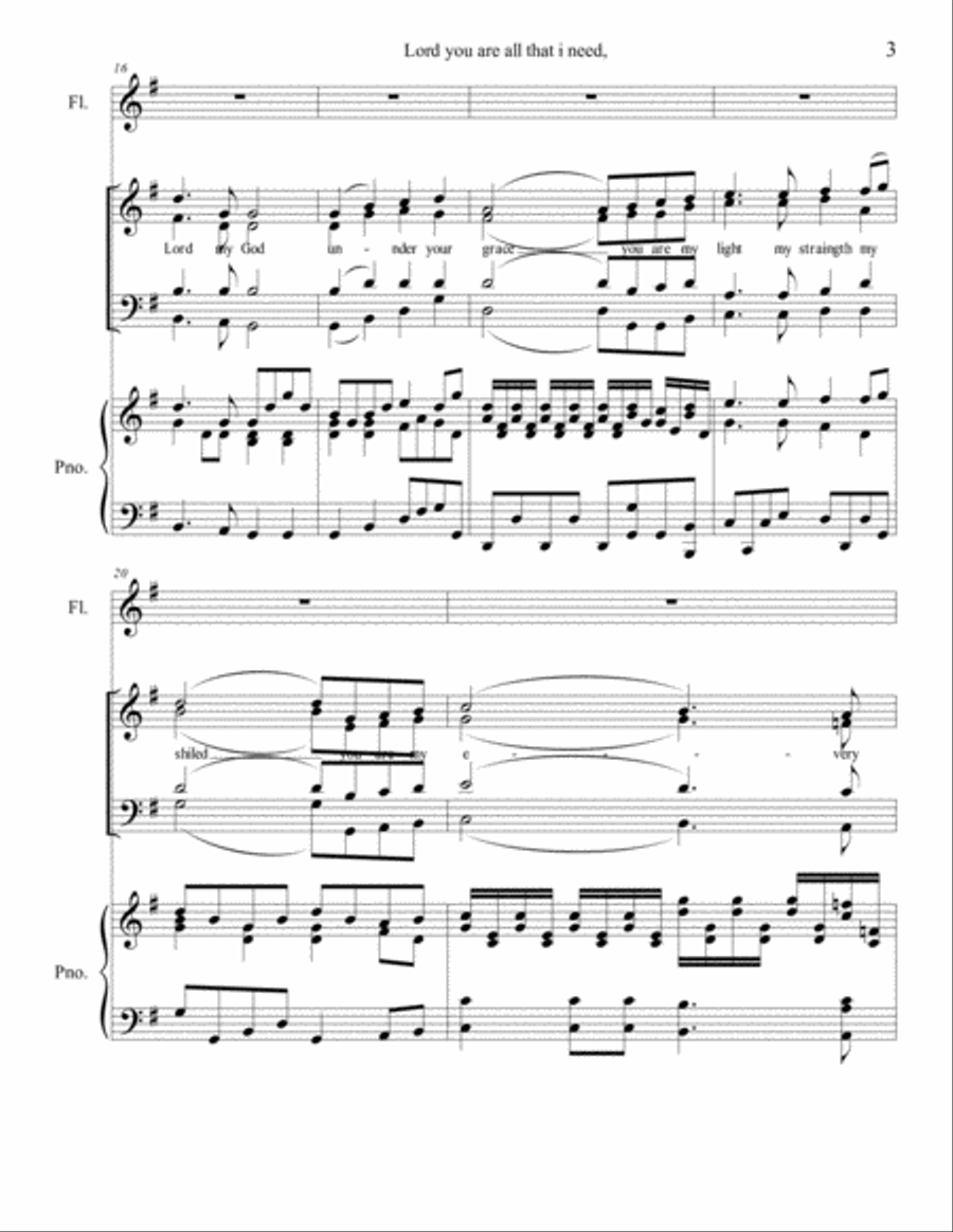 Lord you are all Lord you are all Small Ensemble scores gallery preview page 3