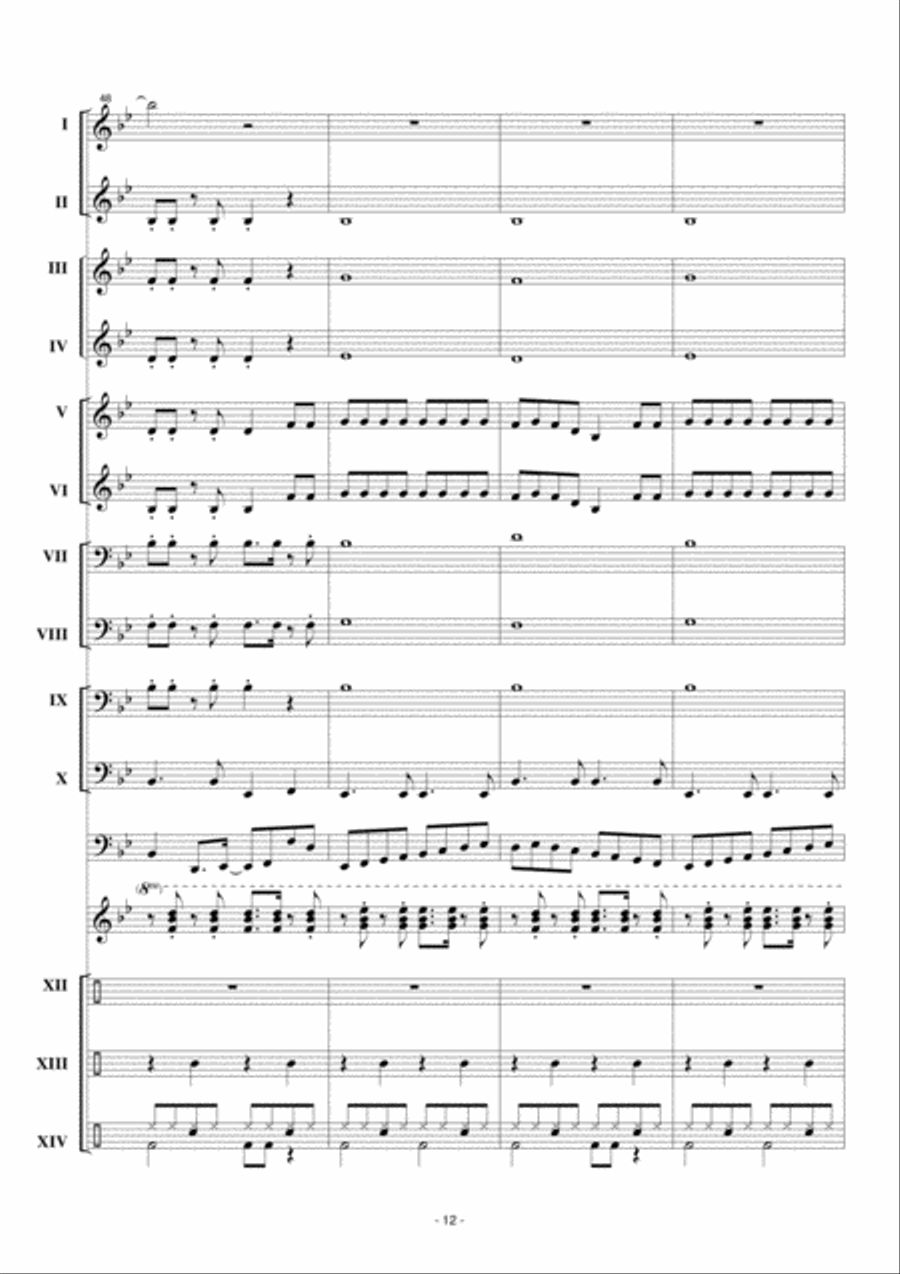 Woepsie Concert Band scores gallery preview page 13