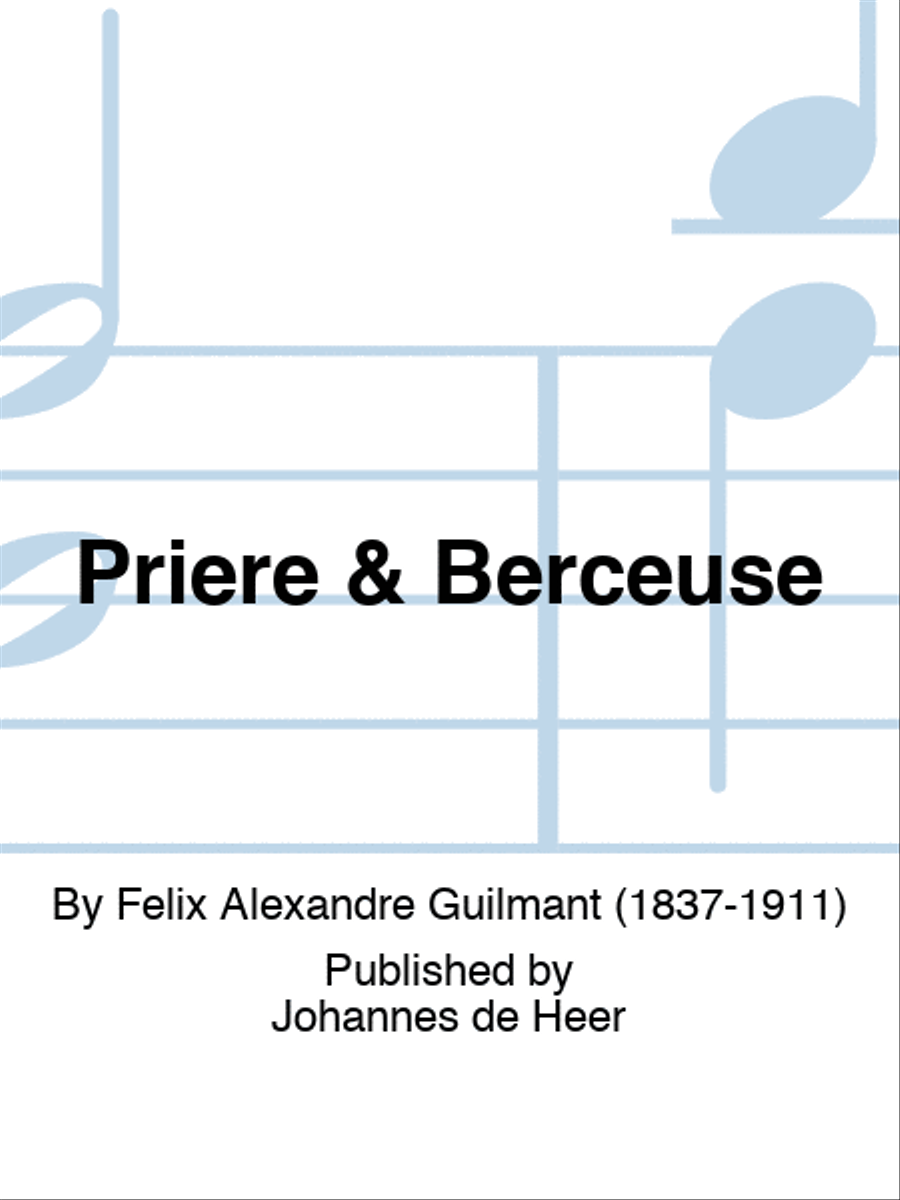 Priere & Berceuse Piano Solo scores gallery preview page 1