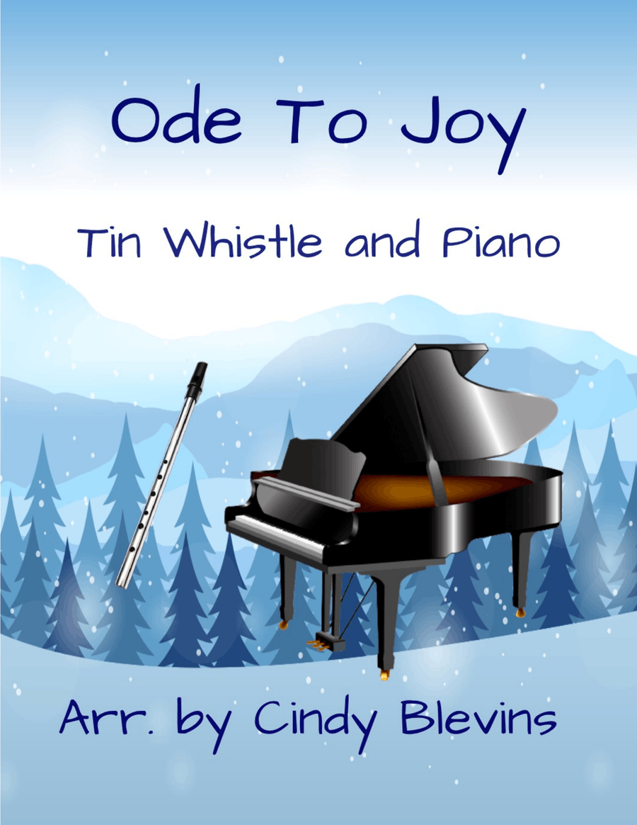 Ode To Joy, Piano and Tin Whistle (D) Piano scores gallery preview page 1
