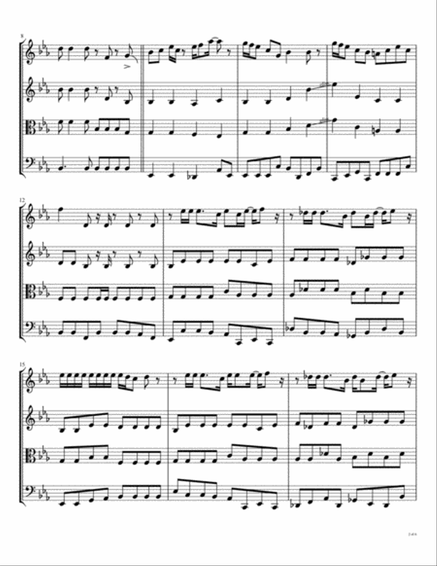 Lovely Rita String Quartet scores gallery preview page 3