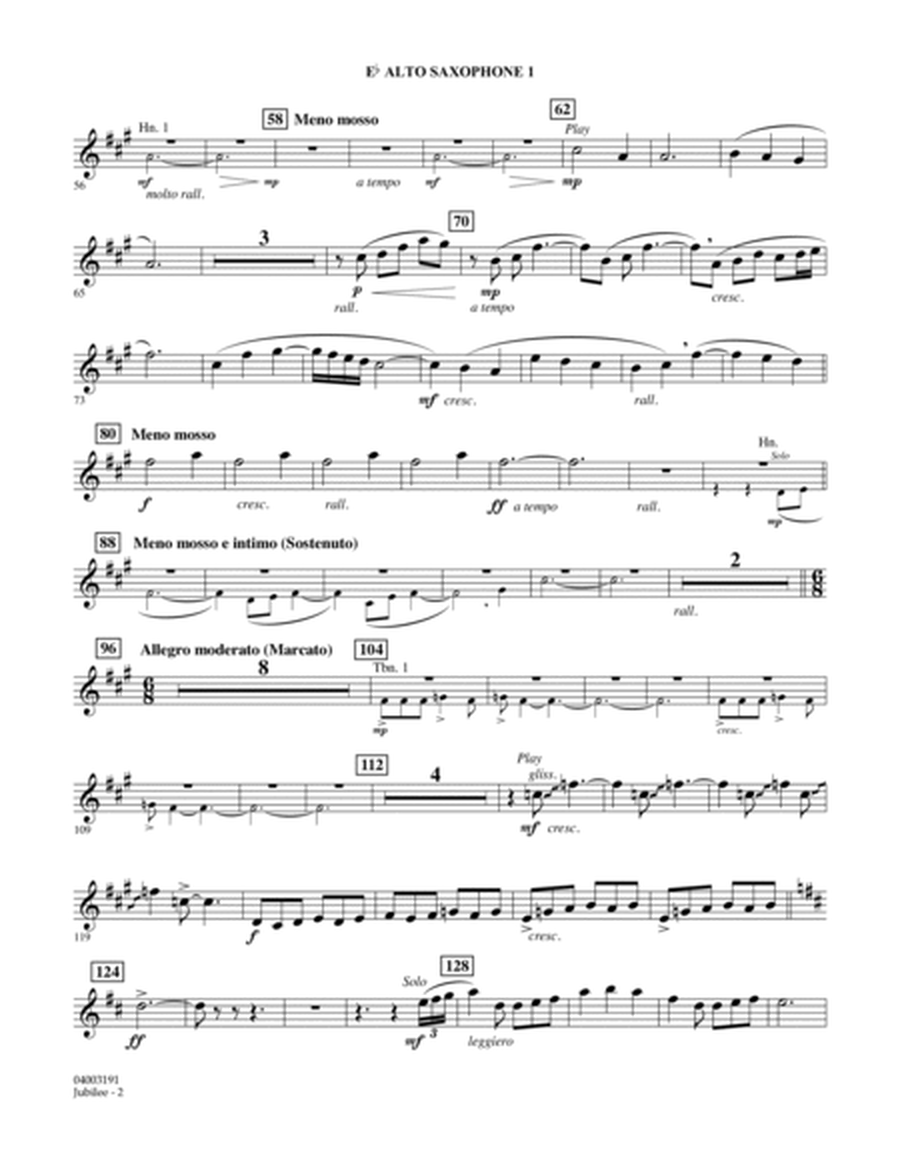 Jubilee (Variations On "Saints Bound for Heaven") - Eb Alto Saxophone 1