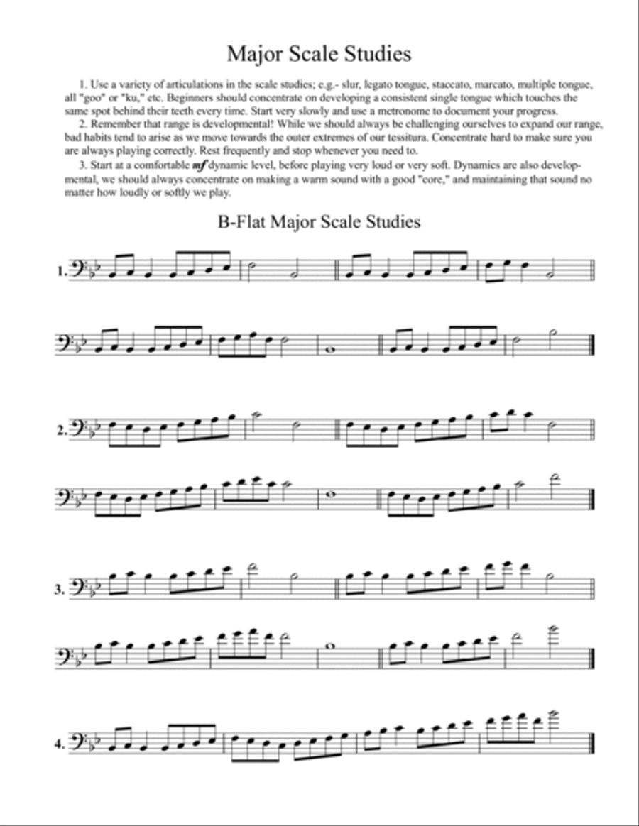 Trombone/Euphonium Studies Euphonium scores gallery preview page 5