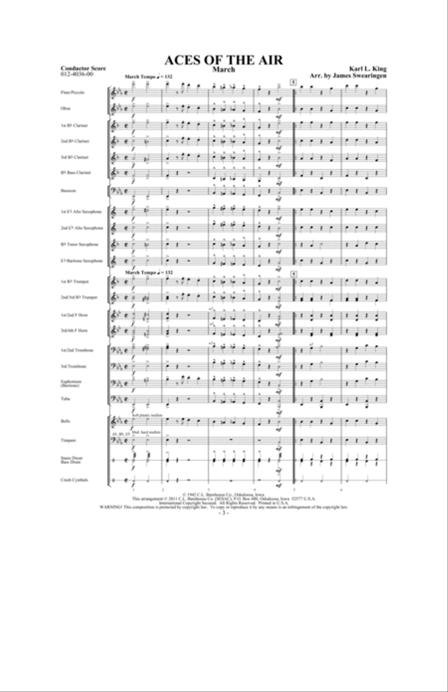 Aces of the Air Aces of the Air Concert Band scores gallery preview page 2