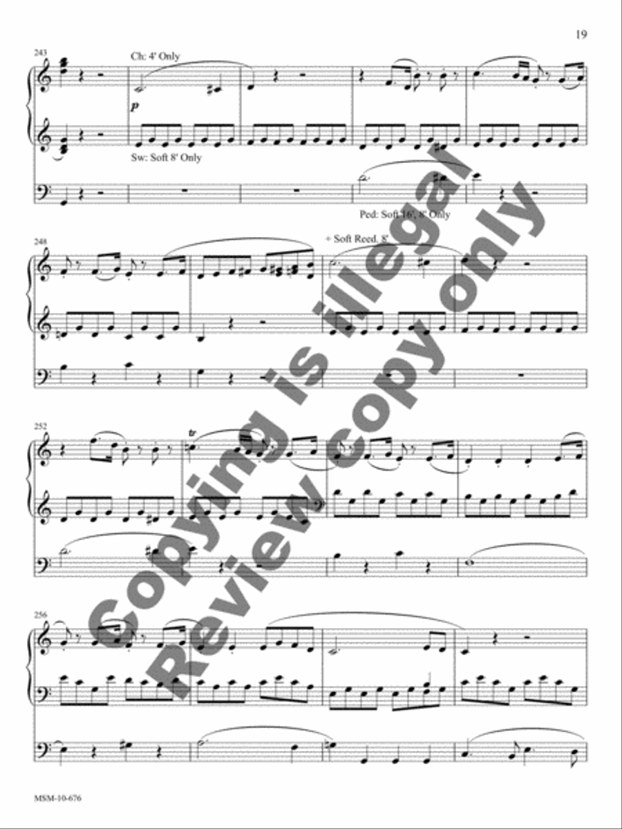 Symphony No. 41 (Jupiter K551) Organ scores gallery preview page 9