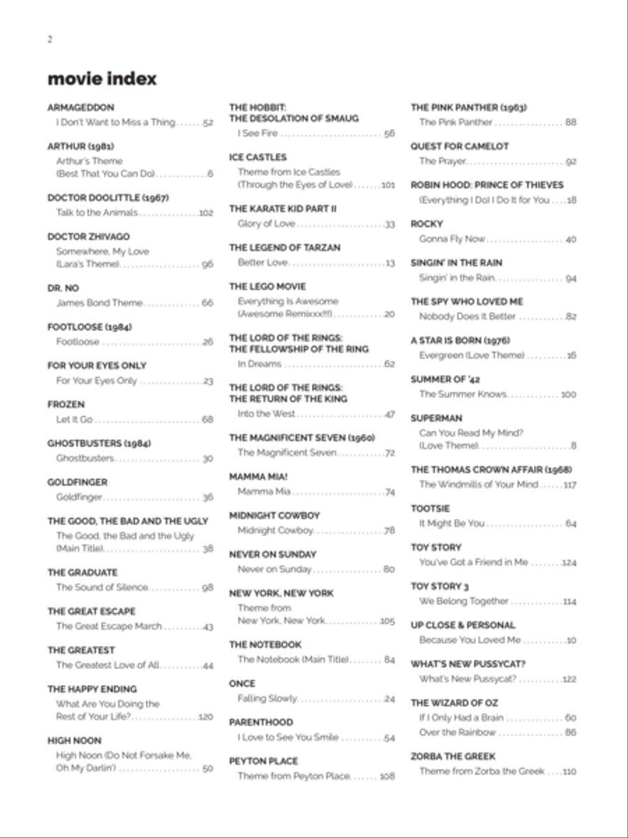 Alfred's Easy Ukulele Songs -- Movie Hits Ukulele scores gallery preview page 3