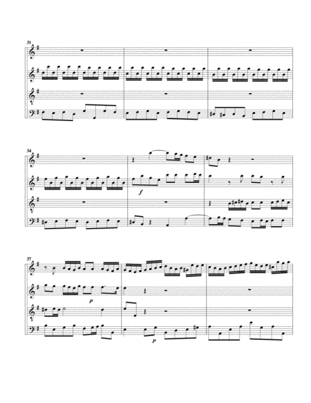 Concerto grosso, Op.3., no.3, HWV 314 (arrangement for 4 recorders)