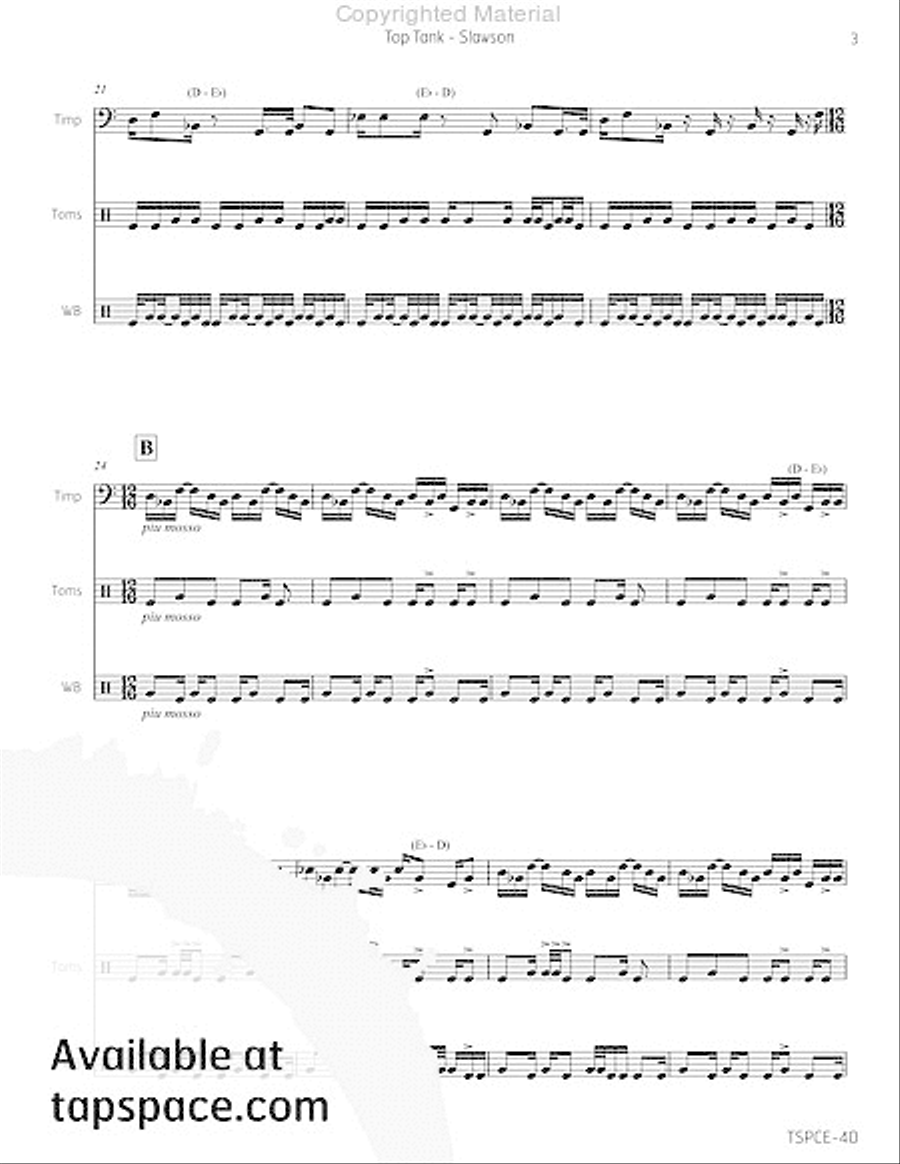 Top Tank Percussion Ensemble scores gallery preview page 8