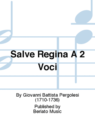 Book cover for Salve Regina A 2 Voci