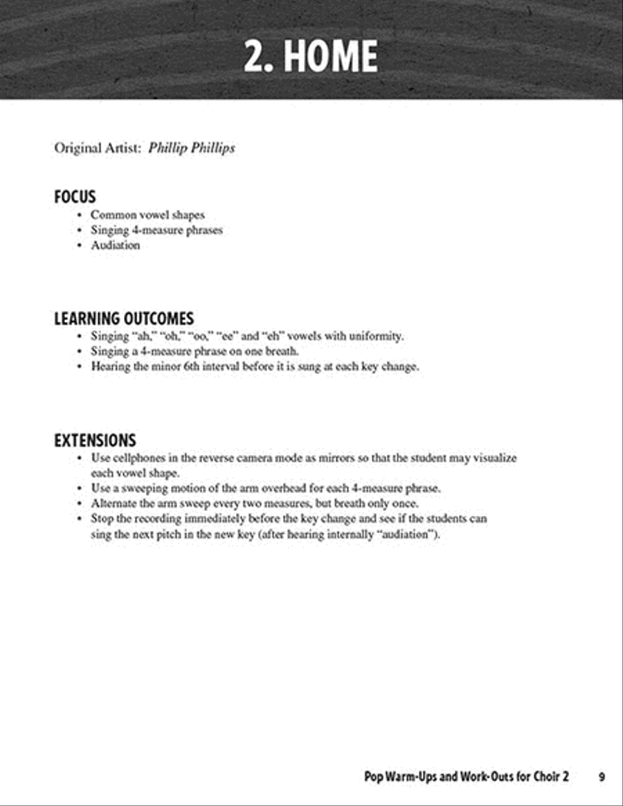 Pop Warm-Ups & Work-Outs for Choir, Vol. 2 Choir scores gallery preview page 3