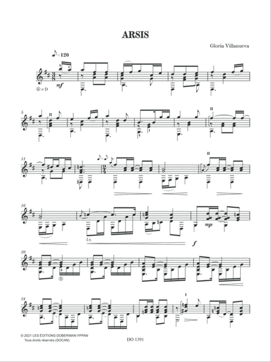 Arsis Arsis Classical Guitar scores gallery preview page 3
