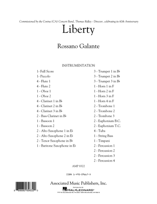 Liberty - Conductor Score (Full Score)