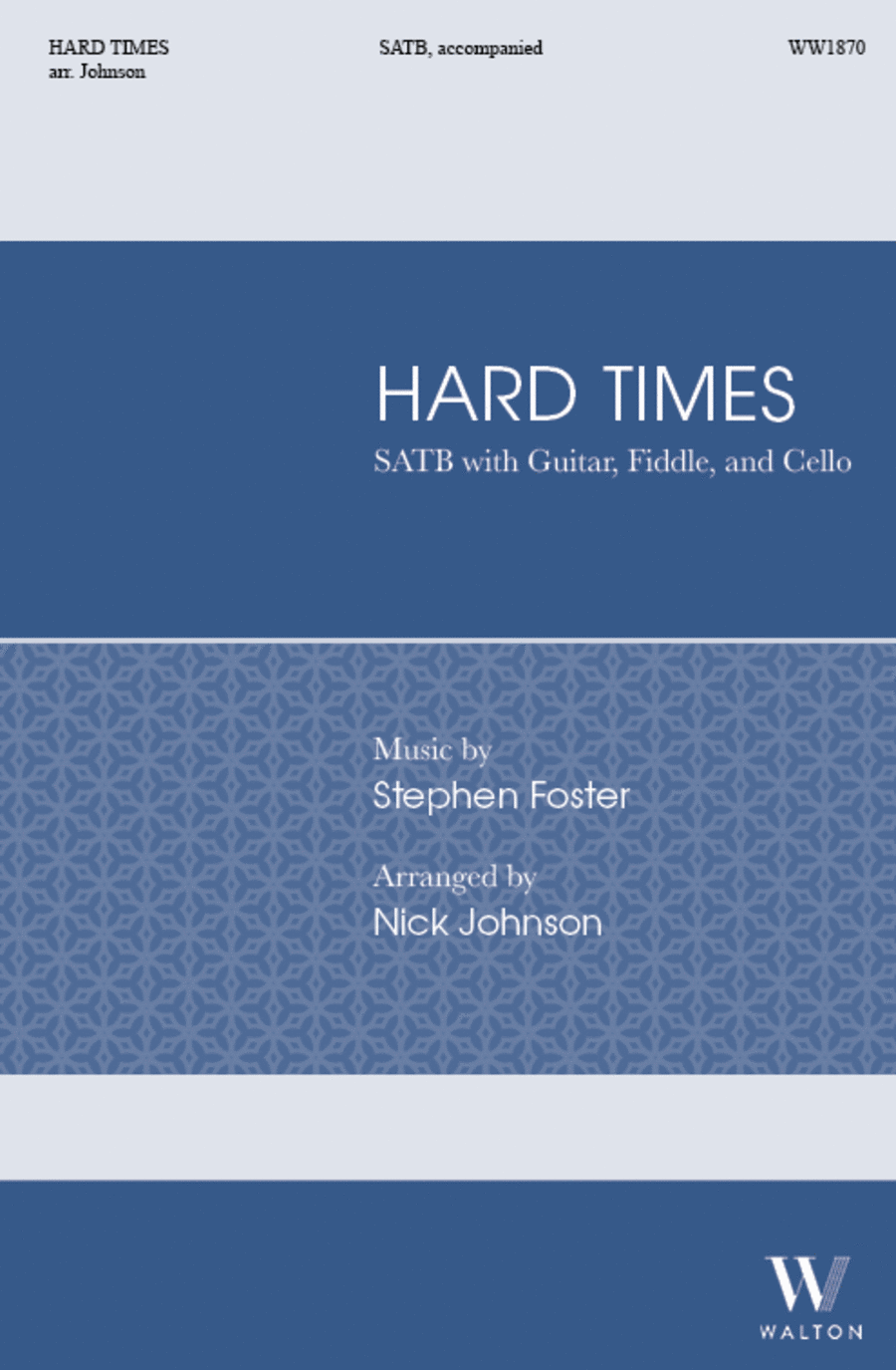 Hard Times (SATB) Hard Times (SATB) 4-Part scores gallery preview page 1