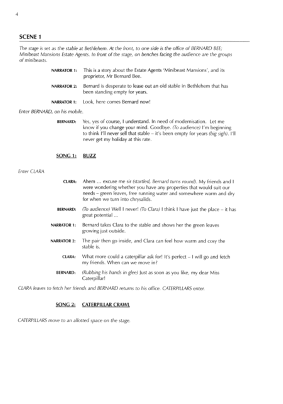 A Minibeast Christmas A Minibeast Christmas Unison Choir scores gallery preview page 6