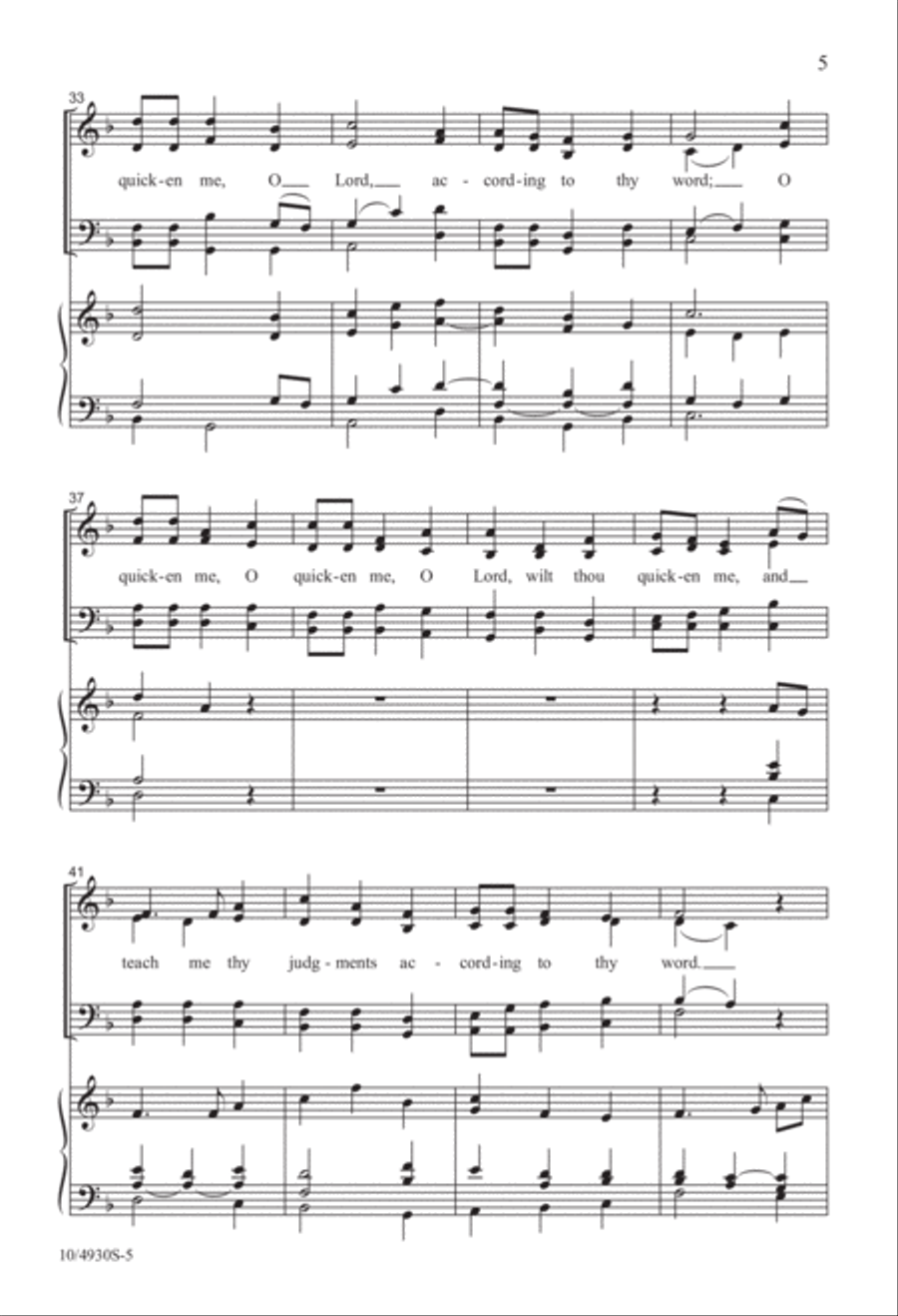 Thy Word Is a Lantern 4-Part scores gallery preview page 5