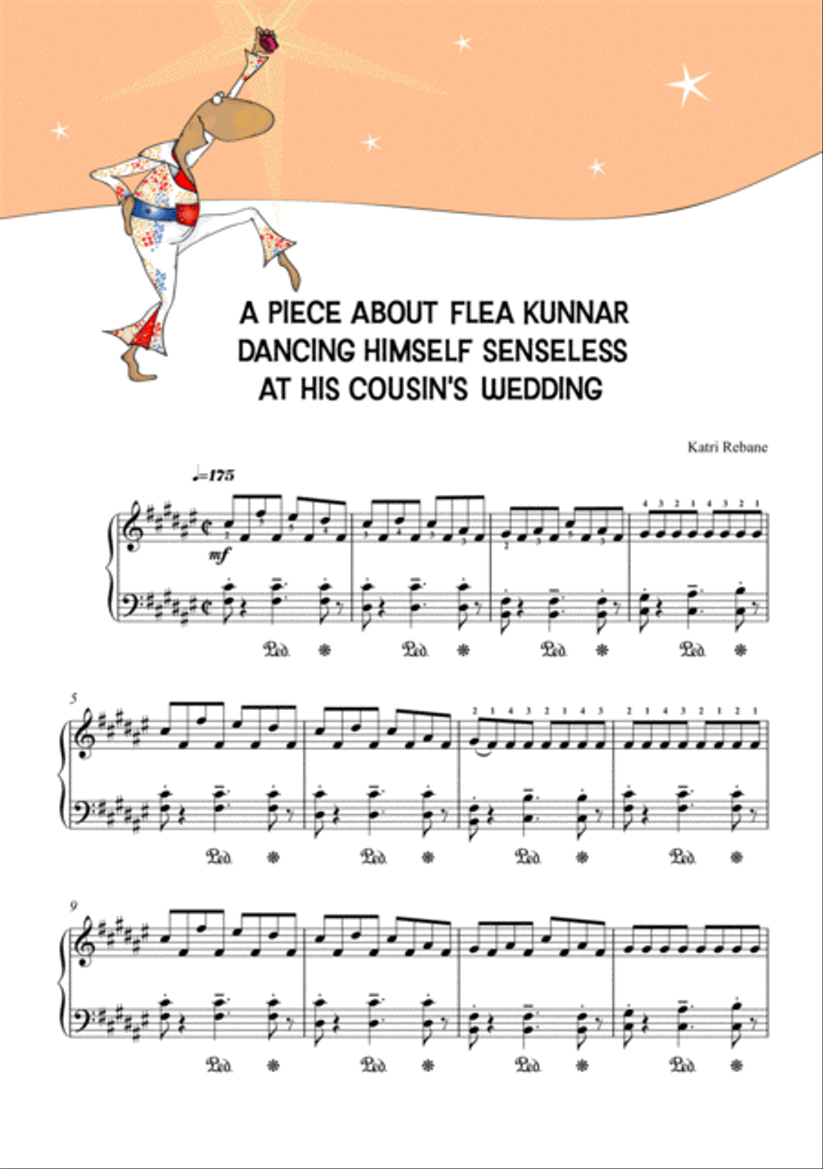 Piano Creatures. A Piece About Flea Kunnar, Dancing Himself Senseless at His Cousin's Wedding Piano Method scores gallery preview page 2