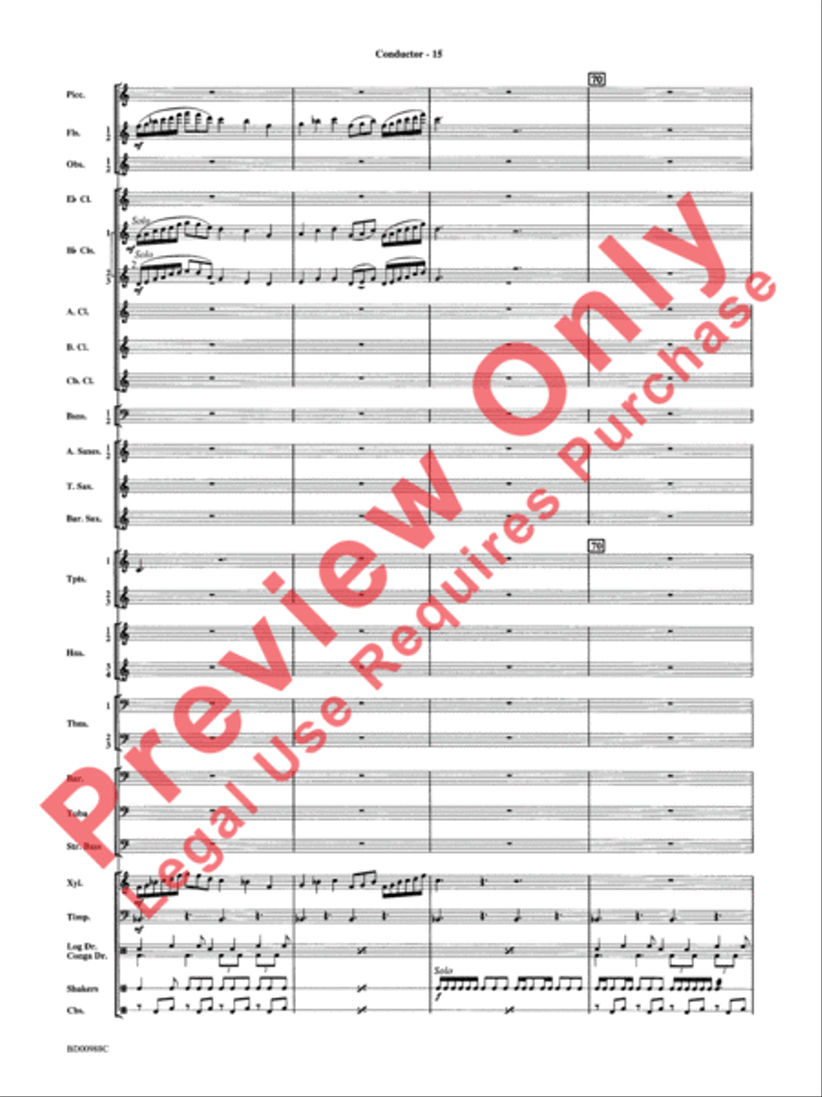 Kilimanjaro: An African Portrait Concert Band scores gallery preview page 18