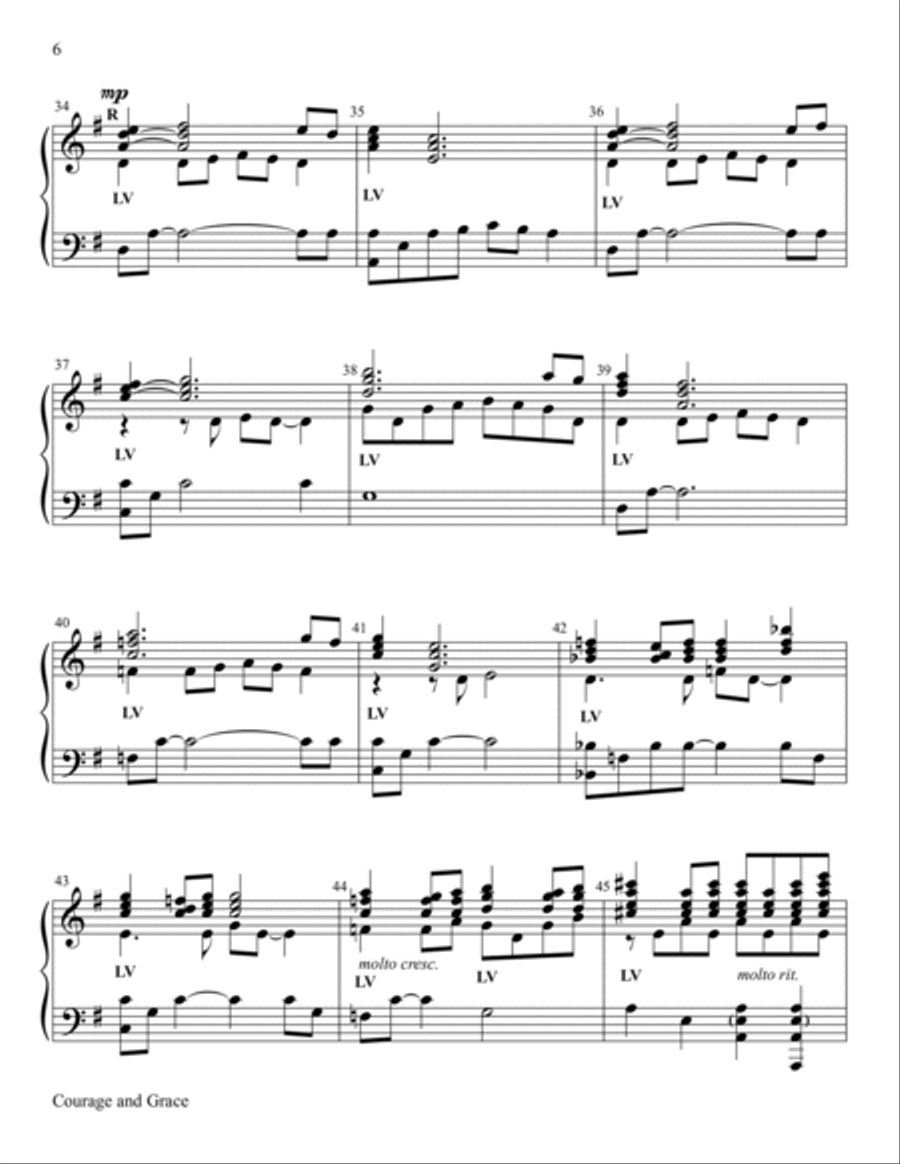 Courage and Grace Courage and Grace 5-Octaves scores gallery preview page 6