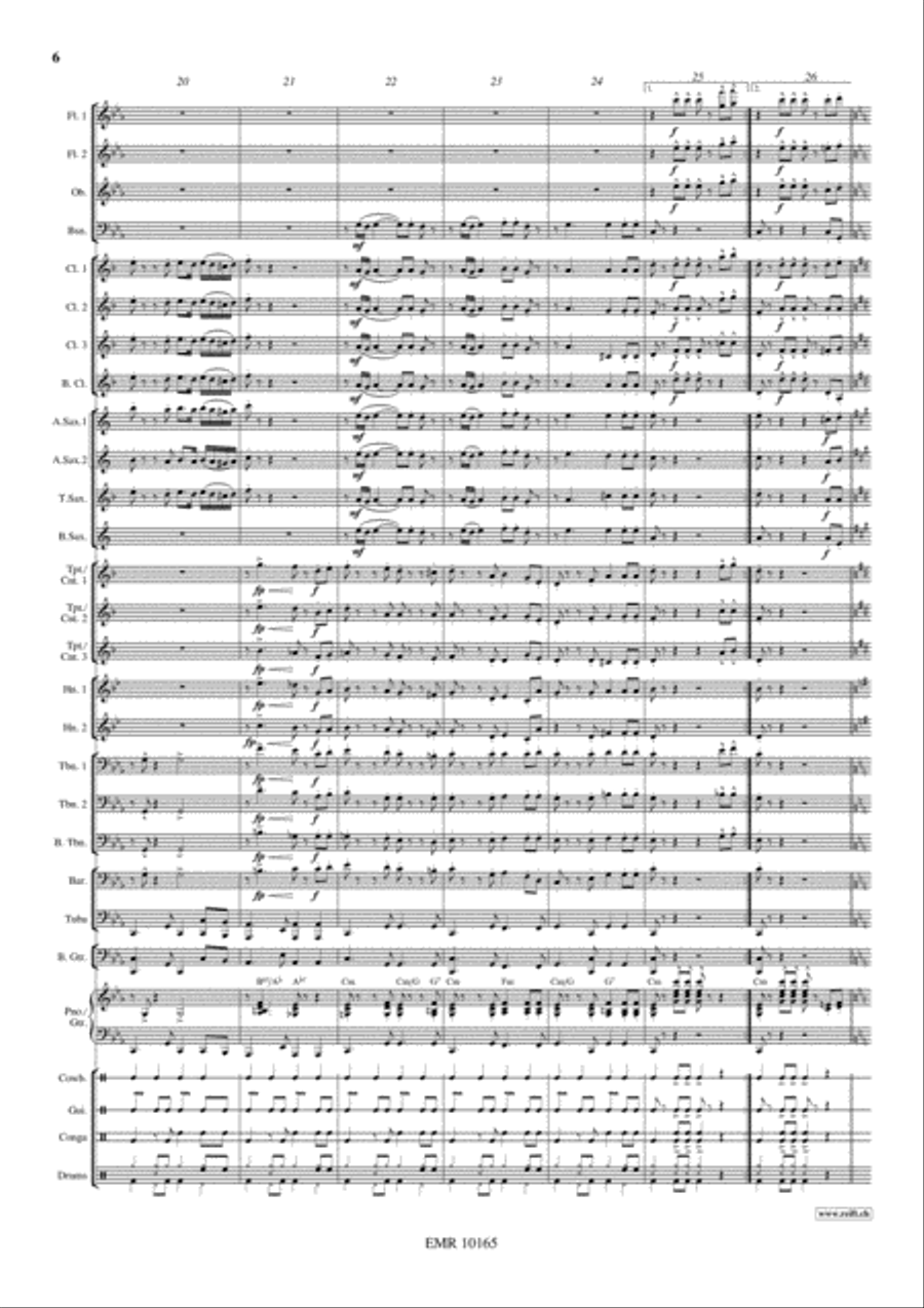 Rondo Alla Cubana Concert Band scores gallery preview page 7