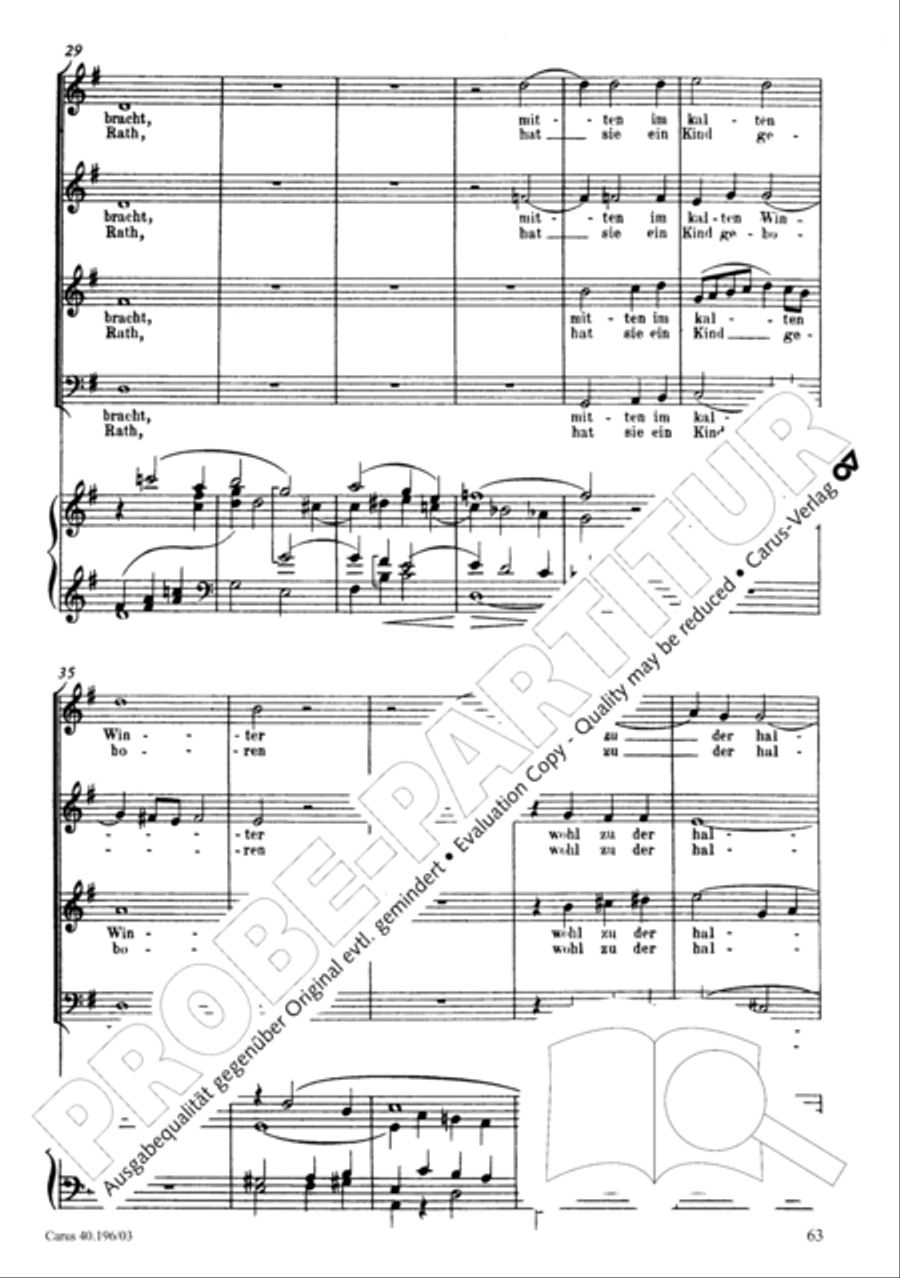 Die Geburt Christi SSA scores gallery preview page 64