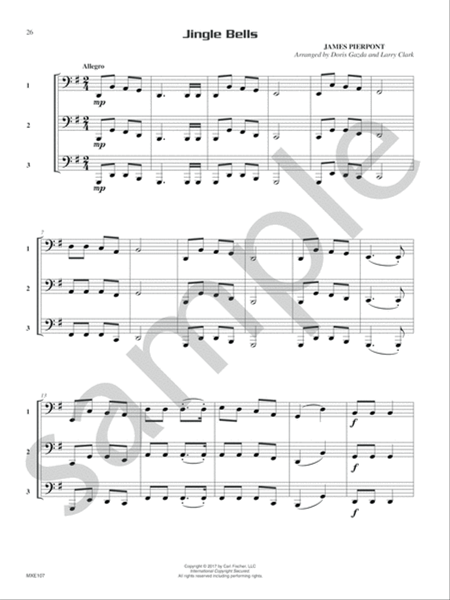 Compatible Trios for Christmas Tuba scores gallery preview page 13