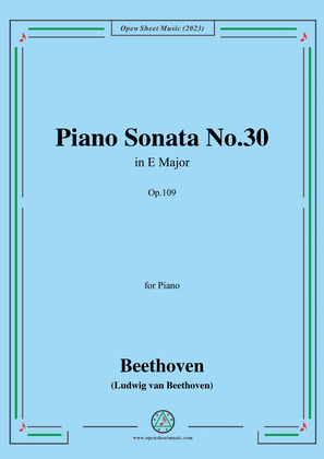 Book cover for Beethoven-Piano Sonata No.30