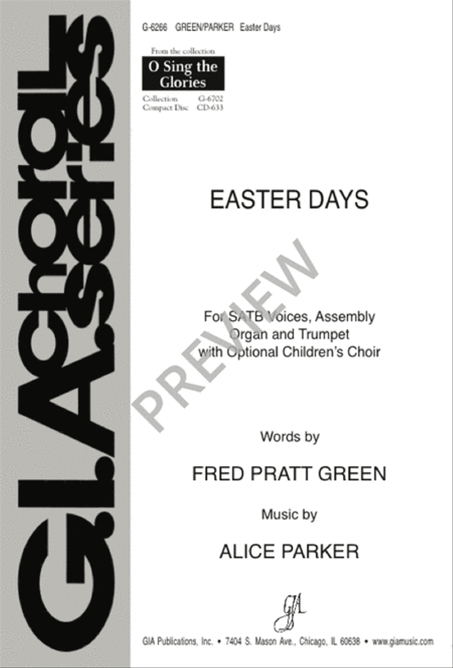 Easter Days 4-Part scores gallery preview page 1