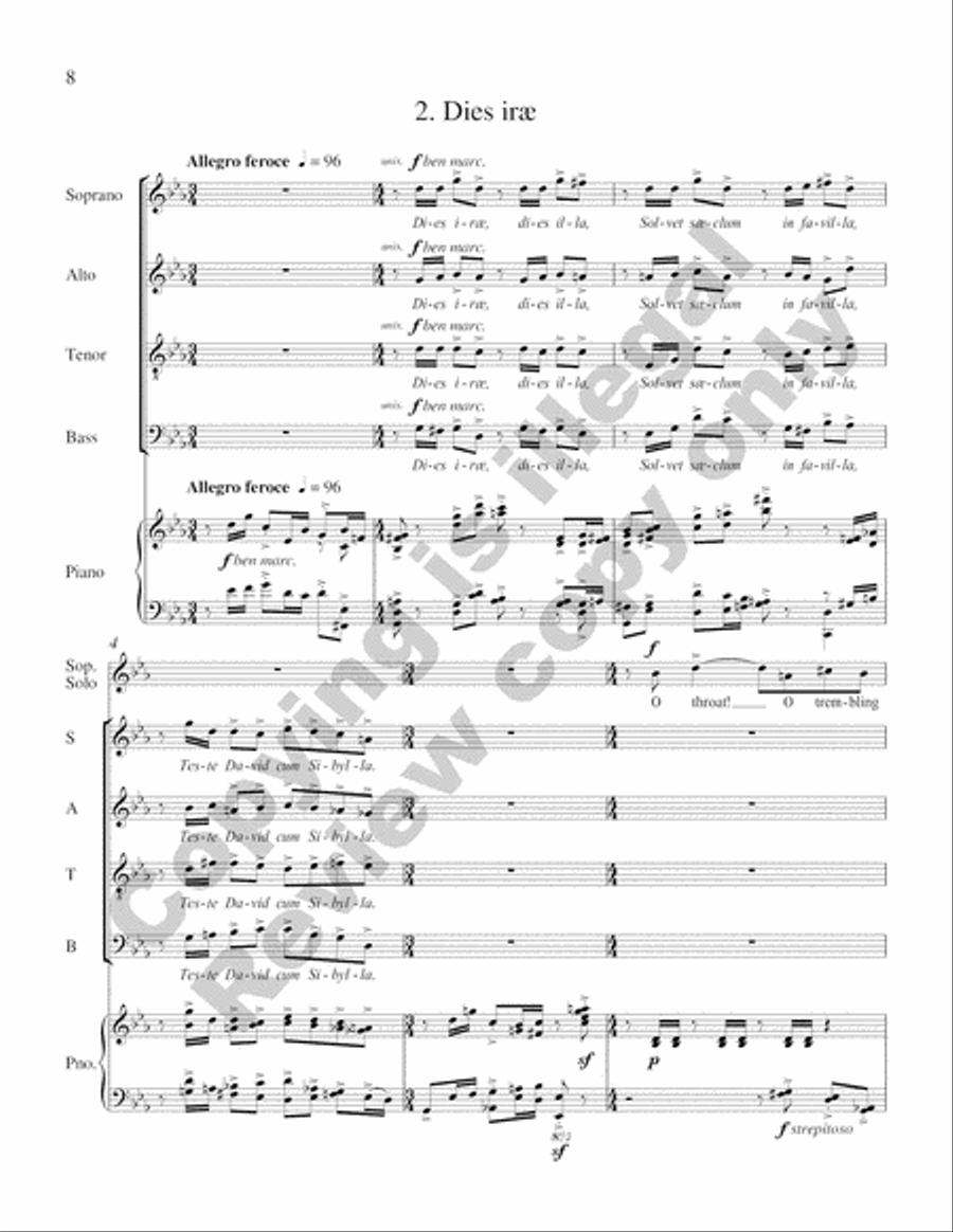 A Walt Whitman Requiem 4-Part scores gallery preview page 24
