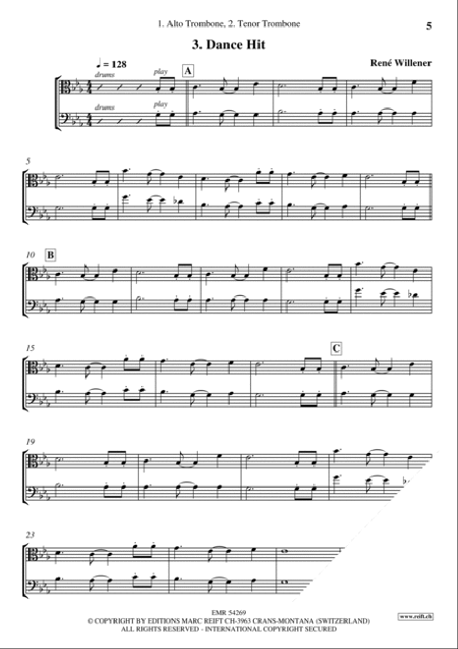 Happy Birthday Happy Birthday Trombone scores gallery preview page 5