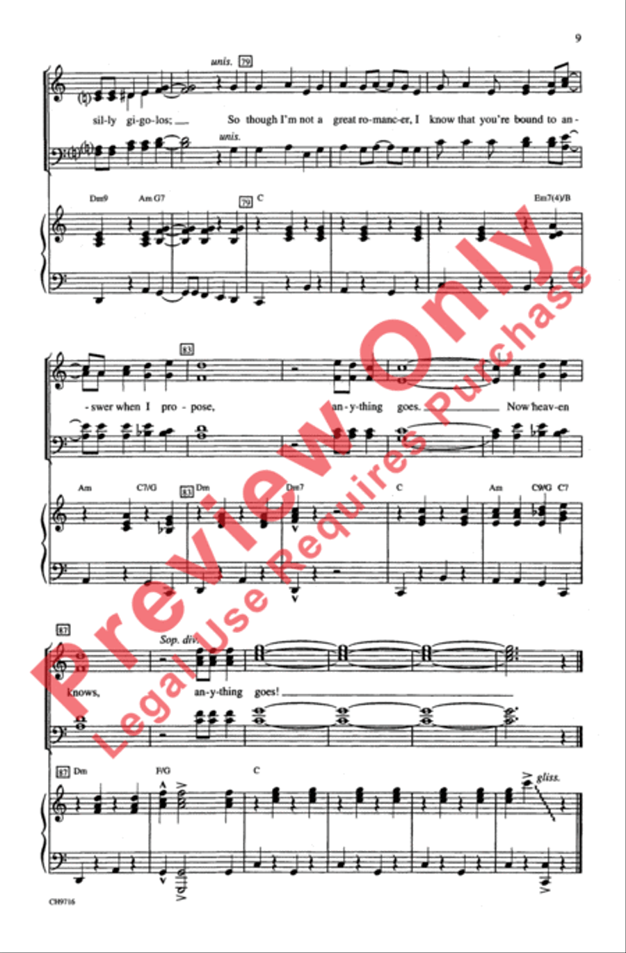 Anything Goes Anything Goes 4-Part scores gallery preview page 8