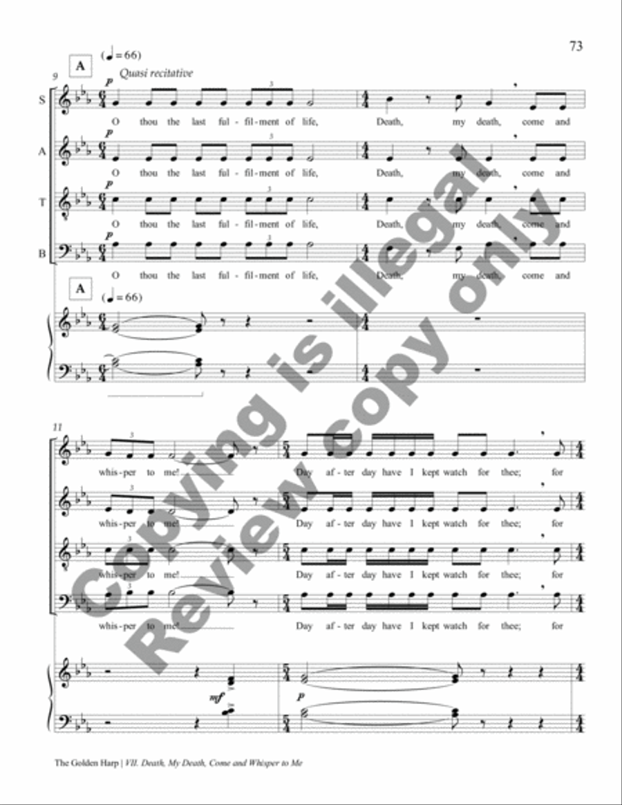 The Golden Harp 4-Part scores gallery preview page 42
