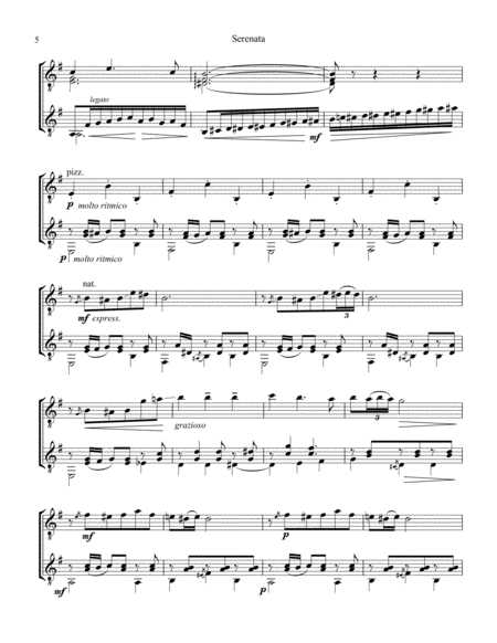 Serenata espanola (E Minor) for guitar duet image number null
