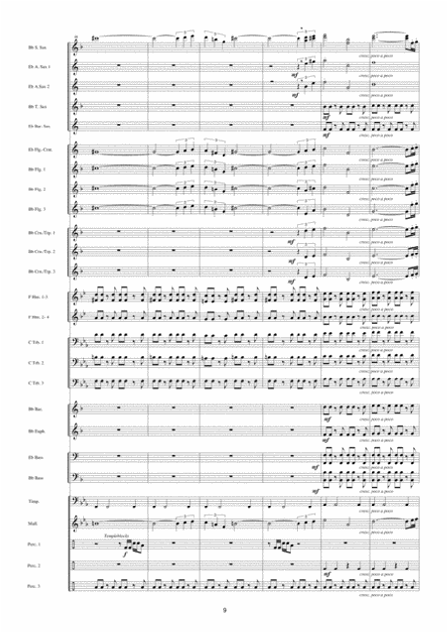 Back To The Future Fanfare Band scores gallery preview page 10