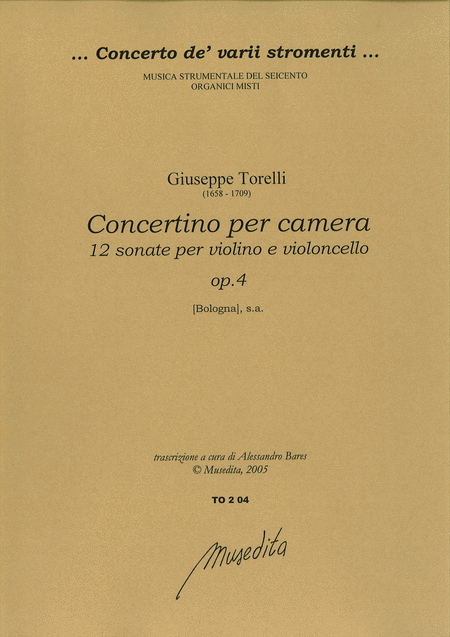 Concertino per camera op. 4 ([Bologna], s.d.)