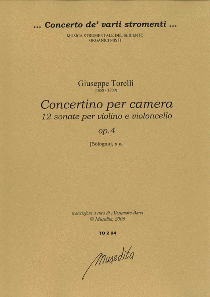 Concertino per camera op.4 ([Bologna], s.d.)