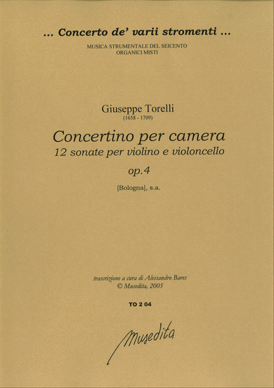 Concertino per camera op.4 ([Bologna], s.d.) Cello scores gallery preview page 1