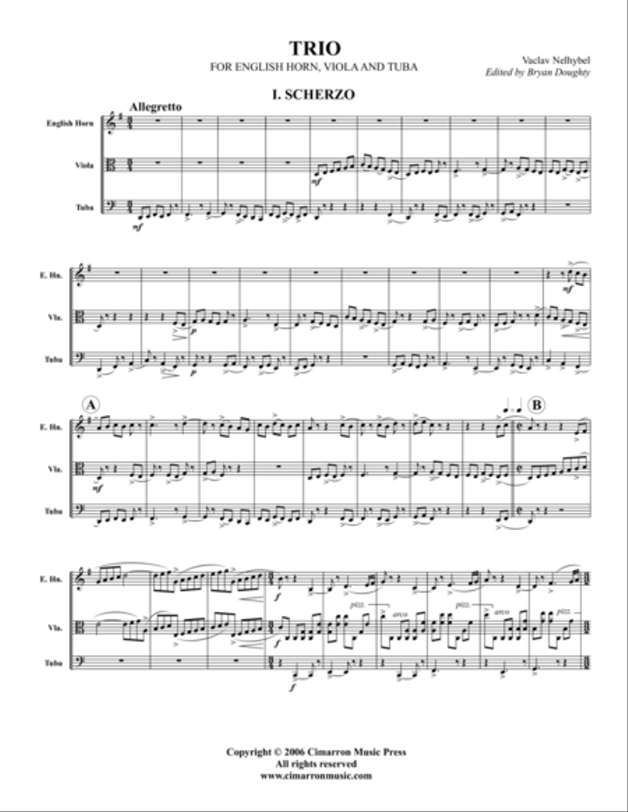 Trio Brass Trio scores gallery preview page 1