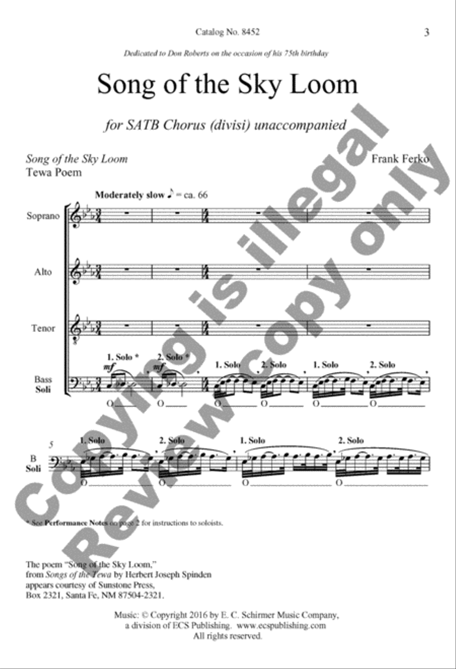 Song of the Sky Loom Song of the Sky Loom Divisi scores gallery preview page 3