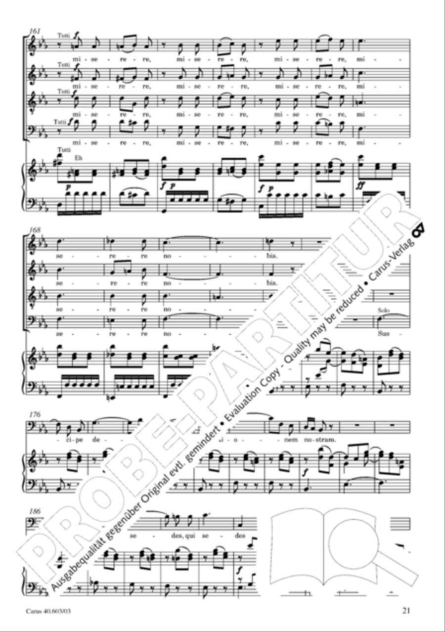 Grosse Orgelsolomesse in Es 4-Part scores gallery preview page 22