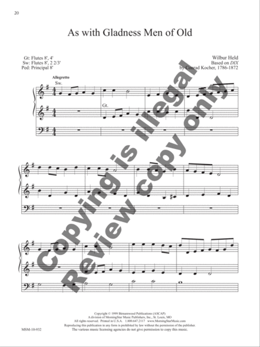 The Wilbur Held Organ Collection: A Centenary Edition Organ scores gallery preview page 9