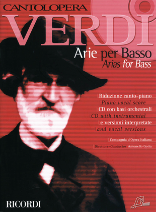 Book cover for Verdi Arias for Bass