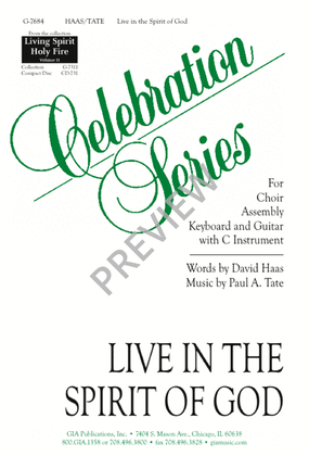 Book cover for Live in the Spirit of God