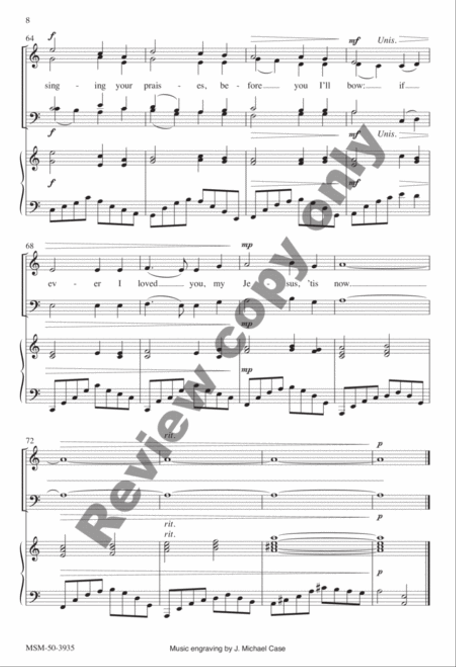 O Jesus, My Savior 4-Part scores gallery preview page 15