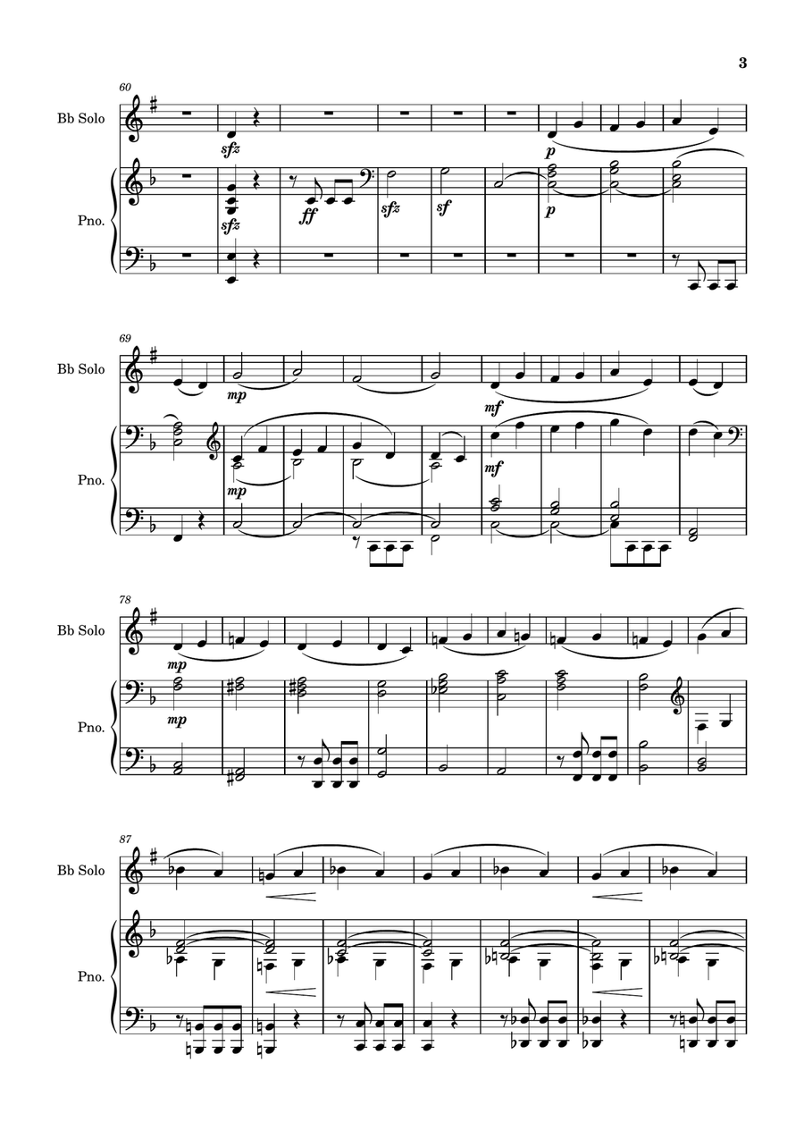 Beethoven Symphony 5 B-Flat Clarinet scores gallery preview page 3