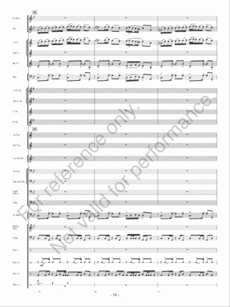 The Ocean Of Fire The Ocean Of Fire Concert Band scores gallery preview page 19
