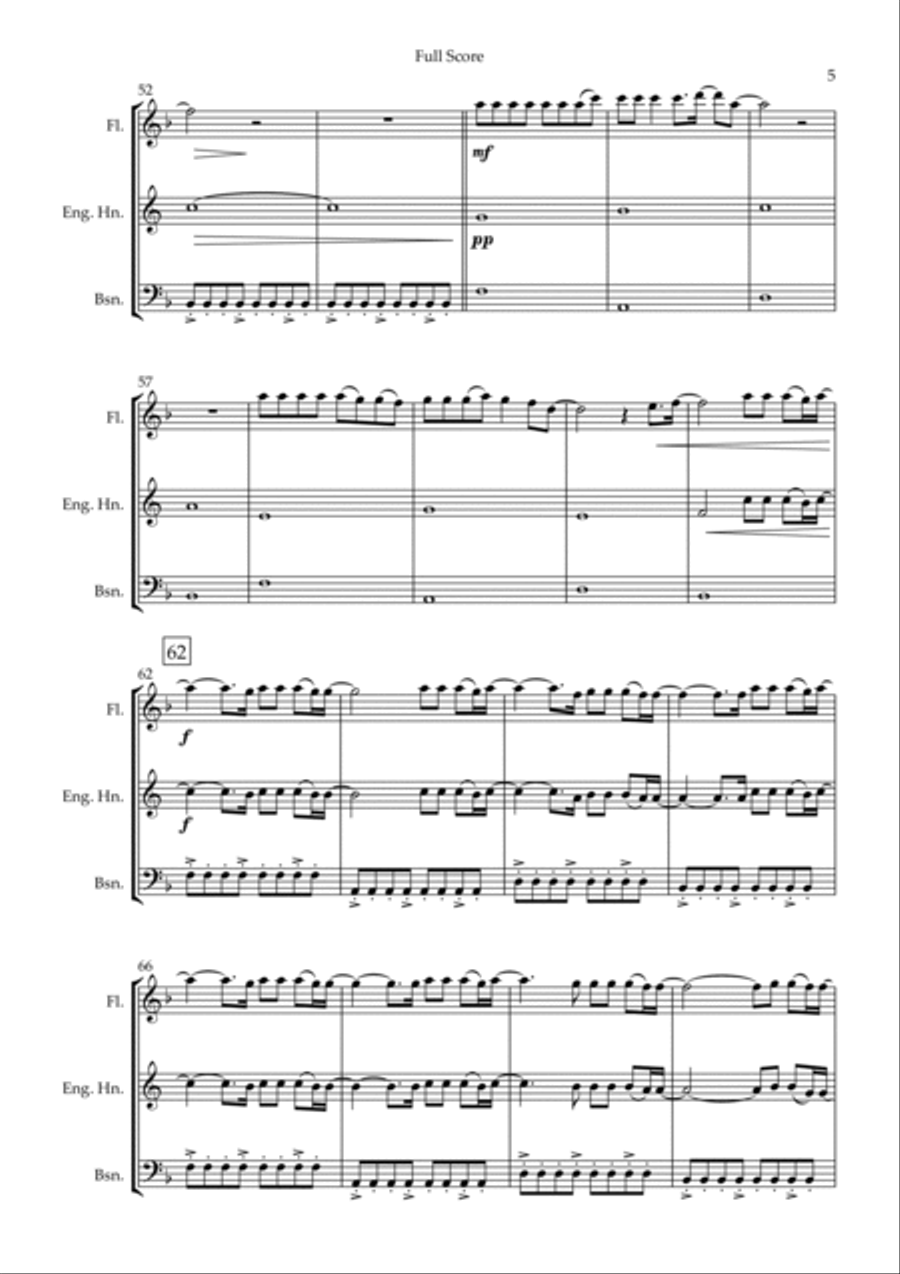 You Say Woodwind Trio scores gallery preview page 5