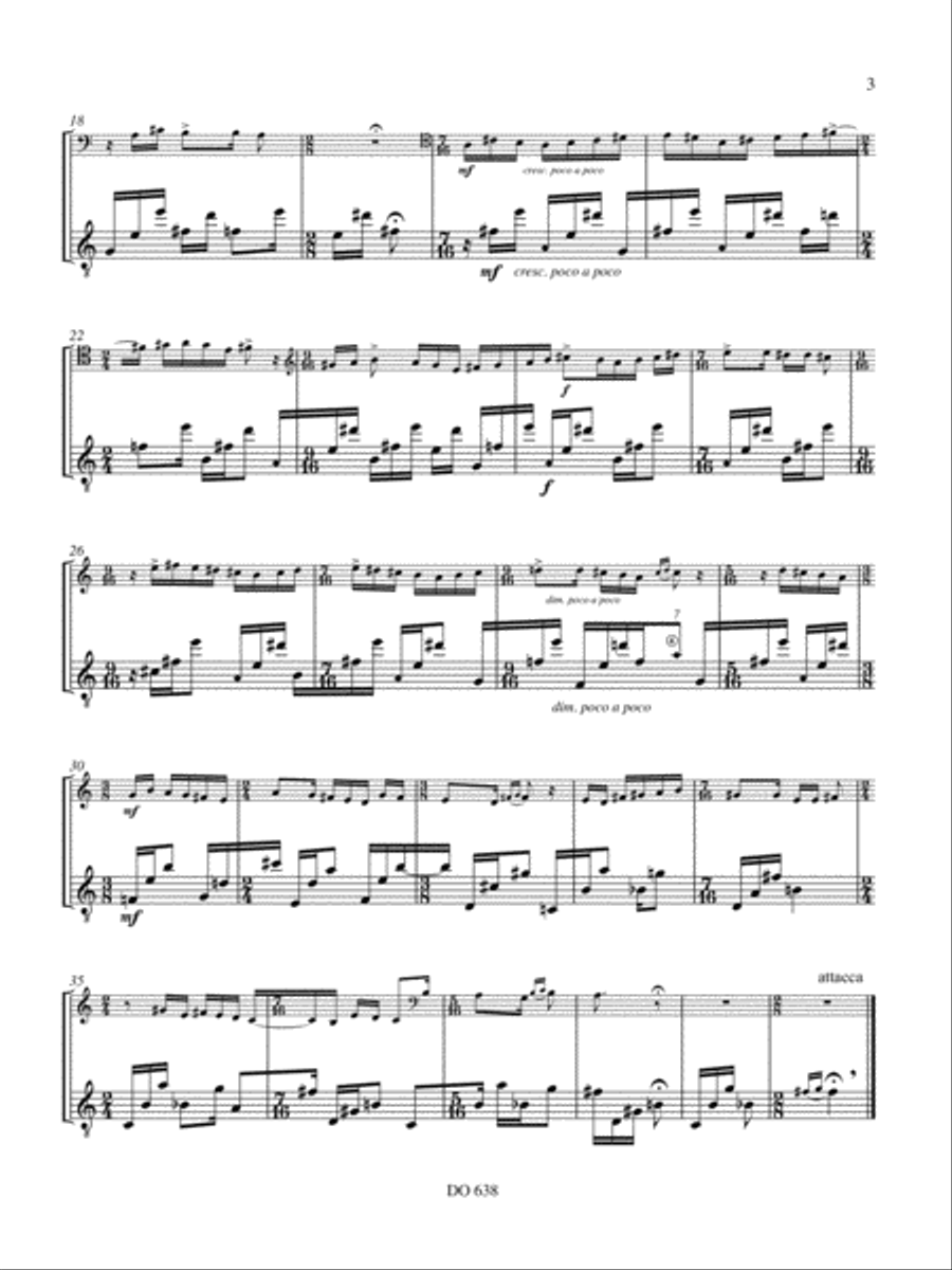 Rainforest canticles Cello scores gallery preview page 3