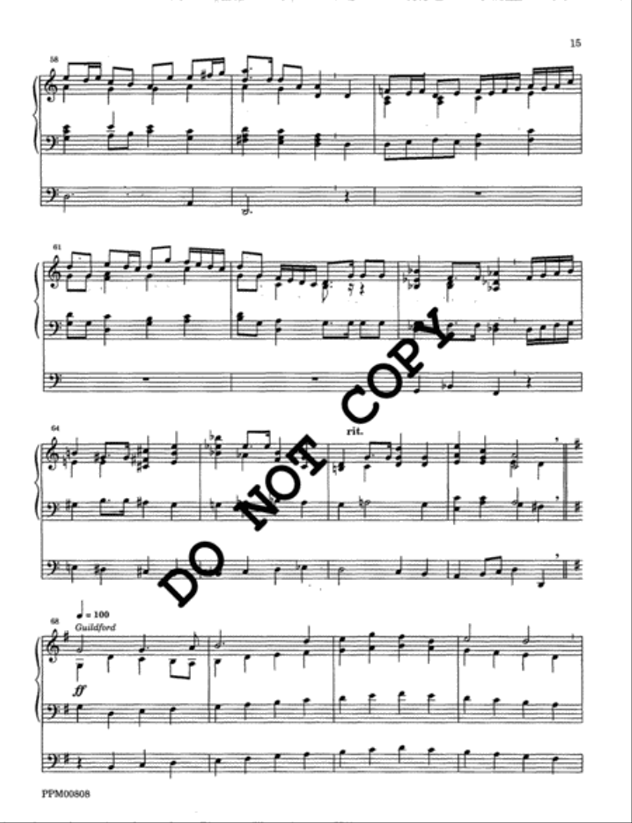 I Sing the Almighty Power of God: Organ Voluntaries on the Hymn Tunes of Ralph Vaughan Williams Volume I Organ scores gallery preview page 16